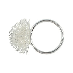 Unique Bargains Napkin Rings Bayberry-shaped Stainless Steel 1 Pc - 1 of 3