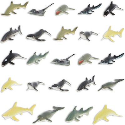 toy sharks and whales