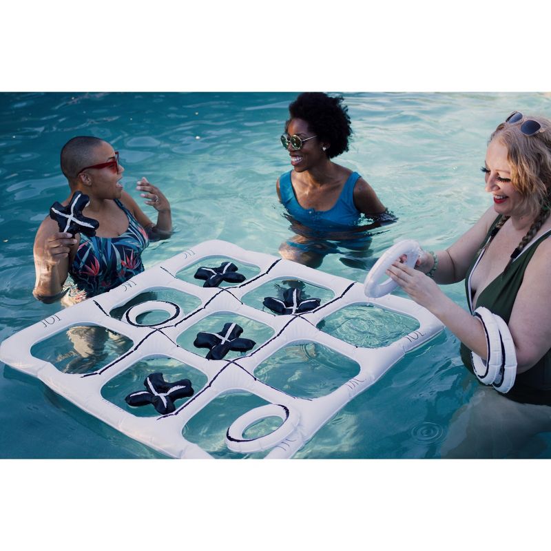 CocoNut Outdoor Rae Dunn Floating Tic Tac Toe Pool Game 40" x 40", 3 of 7