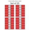 Big Dot of Happiness Red Graduation Party Water Bottle Sticker Labels - Set of 20 - 3 of 4