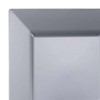 Smarty Had A Party 9.5" Silver Square Plastic Dinner Plates (120 Plates) - image 2 of 4