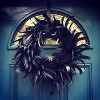 Joyfy Halloween Decorations 13.5in Black Feather Wreath for Trick or Treat,Porch Patio Window Indoor Outdoor Home Decor,Scary Scene Party Favors - 3 of 4