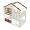 Bellemave Bunk Bed/Loft Bed with Bookshelf, House Design, High-Quality Safety Fencing - 4 of 4