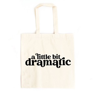 City Creek Prints A Little Bit Dramatic Canvas Tote Bag - 15x16 - Natural - 1 of 2