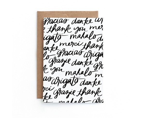Mahalo Thank You Greeting Card - Minted