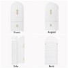 Whisen 72" Tall Arched Kitchen Pantry Cabinet, Fluted Storage Cabinet, Versatile Cupboard with 8 Door Shelves - 4 of 4