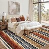 Modern Striped Rug,Farmhouse Non Slip Washable, Large Area Rug for Living Room Bedroom - 2 of 4