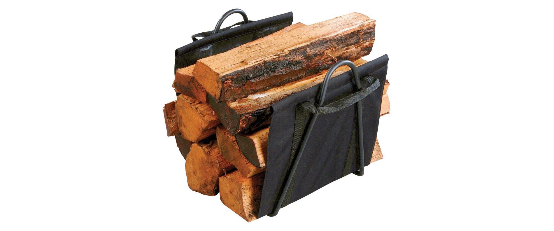 Panacea Black Matte Steel Log Rack Model No. 15216