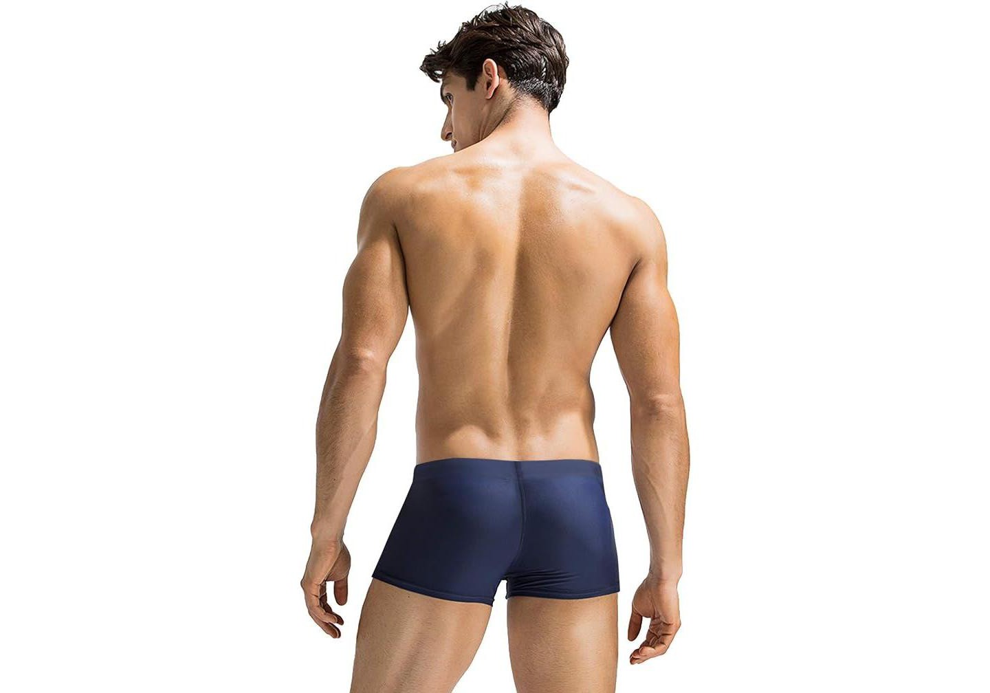 Плавки Swimwear для мужчин — COOFANDY, цвет: Тёмно-синий — фото 4