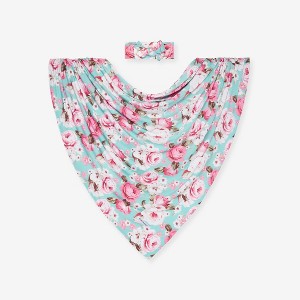Infant Briana Swaddle And Headwrap Set - Posh Peanut - 1 of 4