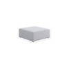 Meridian Furniture,Cube Vegan Leather Ottoman - 4 of 4