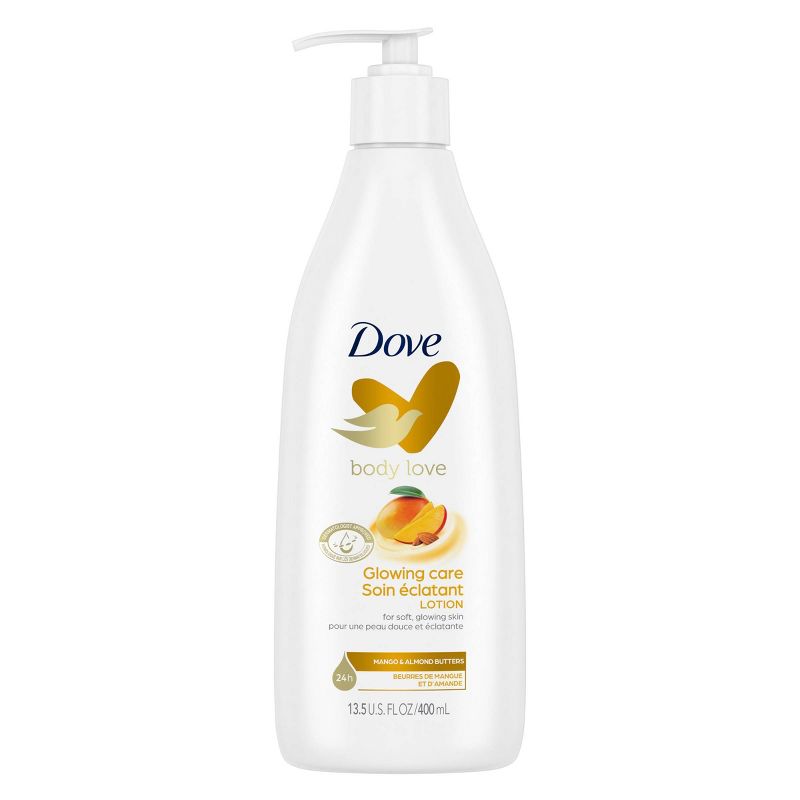 Dove Beauty Body Love Mango Cream Oil Glowing Care Body Lotion Mango &#38; Almond - 13.5 fl oz, 2 of 6