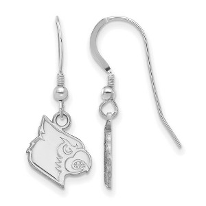 Black Bow Jewelry Sterling Silver Louisville Cardinals NCAA Dangle Earrings - 1 of 3