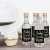 Big Dot of Happiness Elegant Thankful for Friends - Mini Wine & Champagne Bottle Label Stickers - Friendsgiving Thanksgiving Party Favor Gift - 16 Ct - 3 of 4