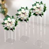 YIYIBYUS Acrylic Vase Wedding Centrepieces, 3 Pcs Clear Column Flower Display Stand, Geometric Display Stand for Home Decor - 2 of 4