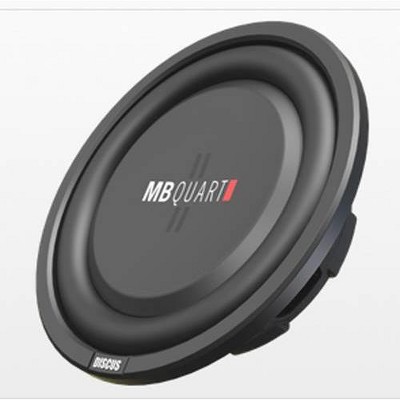 MB Quart DS1-204 8 Inch 400 Watt MAX 200 Watt RMS 4 Ohm Dual Voice Coil, Shallow Slim Subwoofer for Car Audio Sound System, Single Speaker