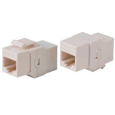 Monoprice Cat6A UTP Keystone In-Line Coupler RJ45-RJ45