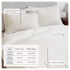 100% Cotton Textured Waffle Weave Duvet Cover & Sham Set - Great Bay Home - 3 of 4