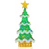 5.2ft Lighted Christmas Tree - 34 Strawberry Bulbs + Star Topper, IP44 Waterproof, Green+Yellow - 2 of 4