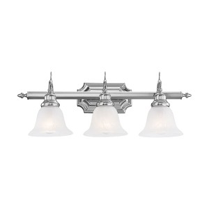 Livex Lighting French Regency 3 - Light Vanity in  Polished Chrome - 1 of 1