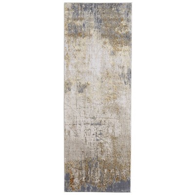 Aura Modern Abstract Ivory/Brown/Gray Area Rug