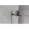 PexFix 76 in.x 48 in. Frameless Single Sliding Shower Door 8mm Tempered Glass With Adjustable Soft Closing Design for Spa Bathroom Brushed Nickel - 4 of 4