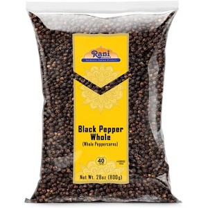 Rani Brand Authentic Indian Foods | Black Pepper Whole (Peppercorns) MG-1 Grade - 1 of 4