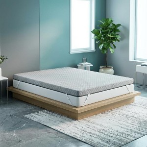 Dyonery 3 Inch Memory Foam Mattress Topper, Firm Bed Support Pad for Pressure Relief, Breathable Non-Slip Cover, CertiPUR-US - 1 of 4