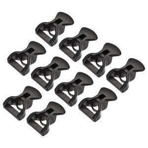 Unique Bargains Tent Rope Plastic Guyline Adjuster Cord Tensioner Black - 1 of 4
