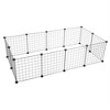 EcoSummer 12PCS Adjustable Metal Pet Playpen for Small Pets, 56×28×14" Indoor/Outdoor Exercise Fence with Non-Slip Feet. - 3 of 4