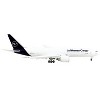 Boeing 777F Commercial Aircraft with Flaps Down White with Dark Blue Tail 1/400 Diecast Model Airplane by GeminiJets - image 2 of 4