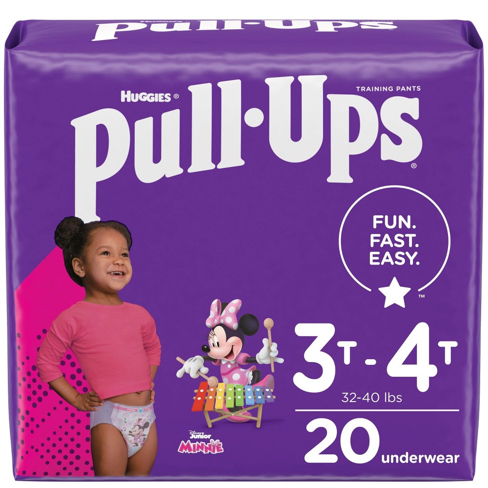 Huggies Pull Ups Girls' Potty Training Pants - 3T-4T (20ct)