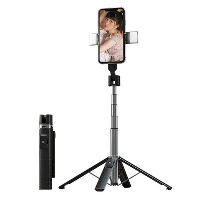 Boersma All-in-One Phone Tripod & Selfie Stick with Extendable Stand，360° Rotation, for iPhone & Android – Travel-Ready, Compact, and Stable