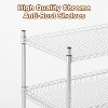 Kitchen Utility Cart, Metal Removable Storage Cart with Wheels and Handle, Commercial Grade Utility Cars, Kitchen, Workshop - 3 of 4