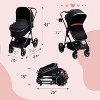 Acekool 2-in-1 Baby Stroller - Convertible Bassinet & Reversible Seat (0-36M) - 2 of 4