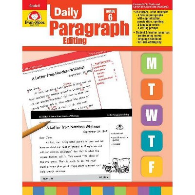 Daily Paragraph Editing Grade 6+ - by  Evan-Moor Educational Publishers (Paperback)