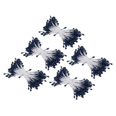 Unique Bargains Handmade Flexible Durable Artificial Flower Stamen 3mm 750 Pcs