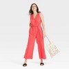 Women's Gauzy Tie-Waist Jumpsuit - Universal Thread™ - 3 of 3