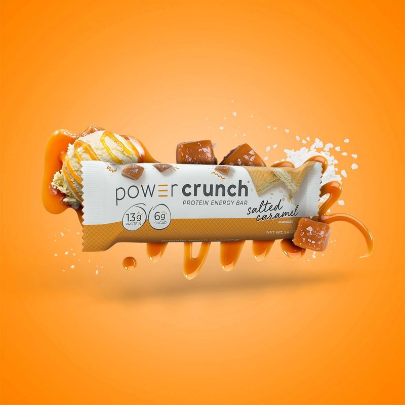 Power Crunch Salted Caramel Wafer Protein Energy Bar - 5pk, 5 of 8