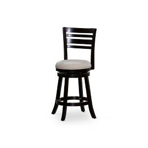 NicBex Dining Chairs Upholstered Chair Bar Height Chairs Slat Back Swivel Chair Fabric Seat for Kitchen - 1 of 4