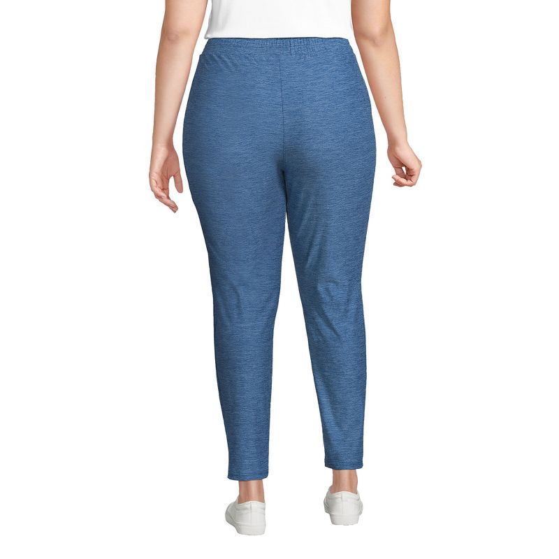 Lands' End Women's Active High Rise Soft Performance Refined Tapered Ankle Pants, 2 of 6