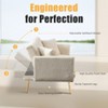 MOONMISS Polyester Sofa Set Loveseat Sofa with Metal Feet , 65"Convertible Futon loveseat - 4 of 4