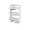 RISOKEYS Rattan Free Standing Shoe Cabinet with 3 Flip Drawers,Shoe Rack Storage Cabinet for Heels,Boots,Slippers,Entrance Hallway Entryway. - 4 of 4