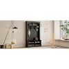 APRILSOUL 47.2'' Wide Hall Tree - Bench, Shoe Storage, 3 Hooks & Open Shelves - 3 of 4