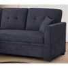 Sectional Sofa Bed, Dark Blue - 3 of 4
