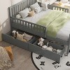 XIYUYEU Twin/Full Size Platform Bed with 2 Storage Drawers,Wood Bed Frame with Guardrails,Wood Slats Support - 4 of 4