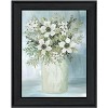 HomeRoots White Blooms Black Framed Print Wall Art - 4 of 4