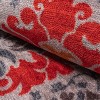Vintage Floral Damask Non-Slip Washable Indoor Runner or Area Rug by Blue Nile Mills - 4 of 4