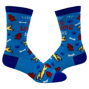 Crazy Dog T-Shirts Women's These Are My Dog Walking Socks Funny Pet Puppy Animal Lover Graphic Novelty Footwear - 1 of 4