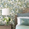 RoomMates Waverly Graceful Garden Blue Peel and Stick 1pc Wallpaper - 3 of 4